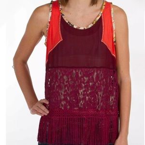 BKE Chiffon Tank Top